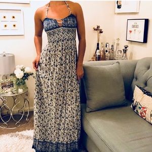 Halter backless sun dress XS